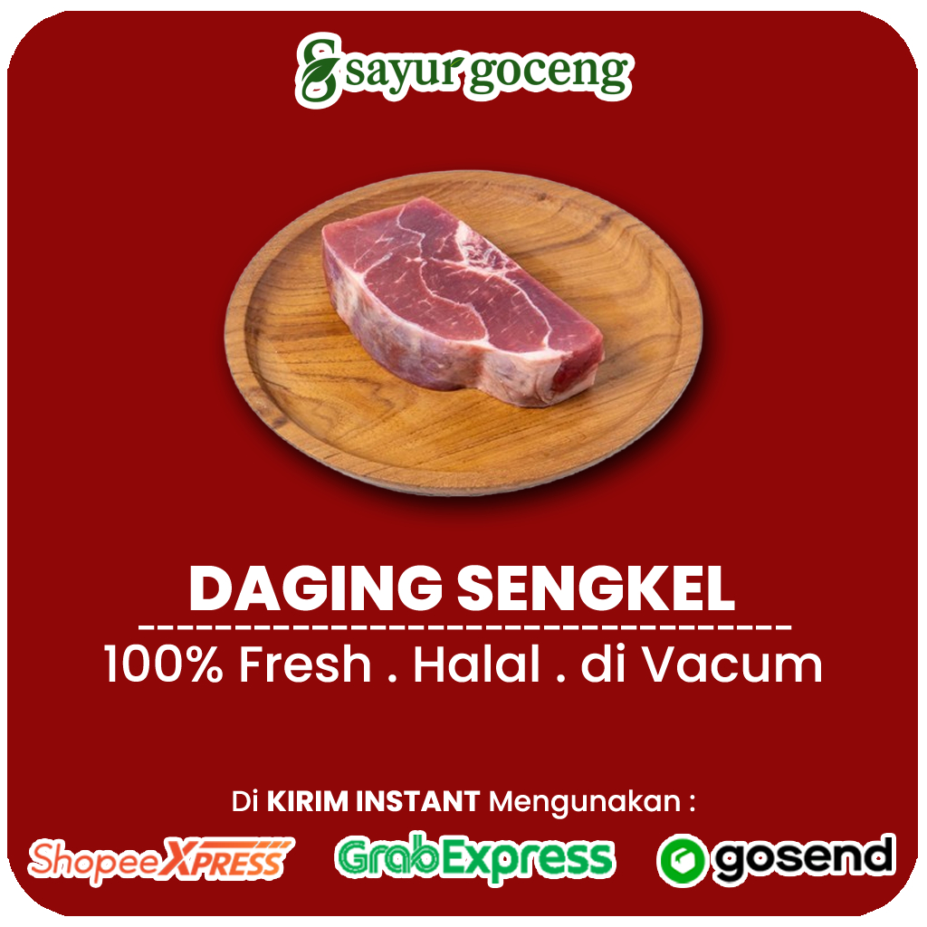 

Daging Sengkel Sapi Segar – Cocok untuk Sop, Rawon & Semur | Sayur Goceng Palembang