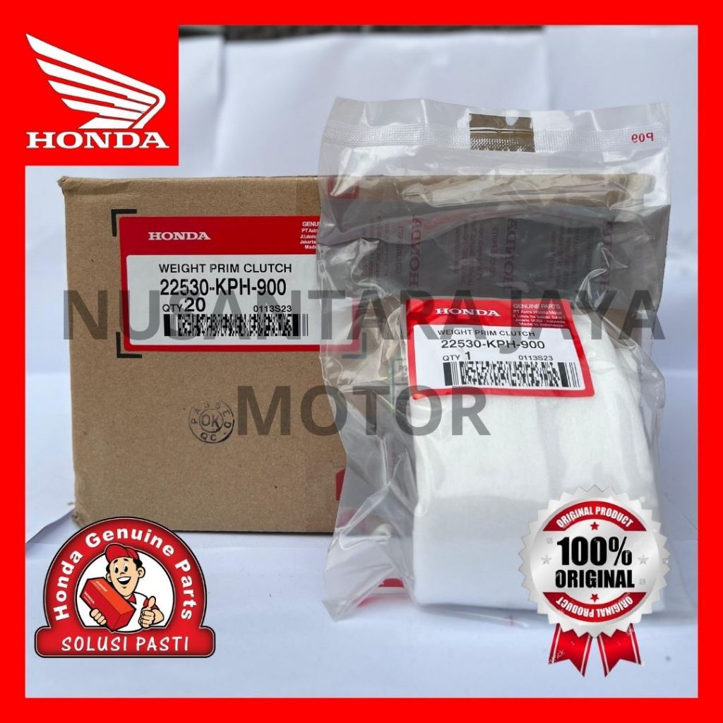 (ORI) Weight Prim Clutch Kampas Kopling Ganda KHARISMA SUPRA X 125 ORIGINAL AHM 22530KPH900
