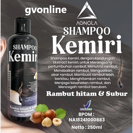 Shampoo Kemiri Hitam / Shampoo Penghitam Rambut Uban