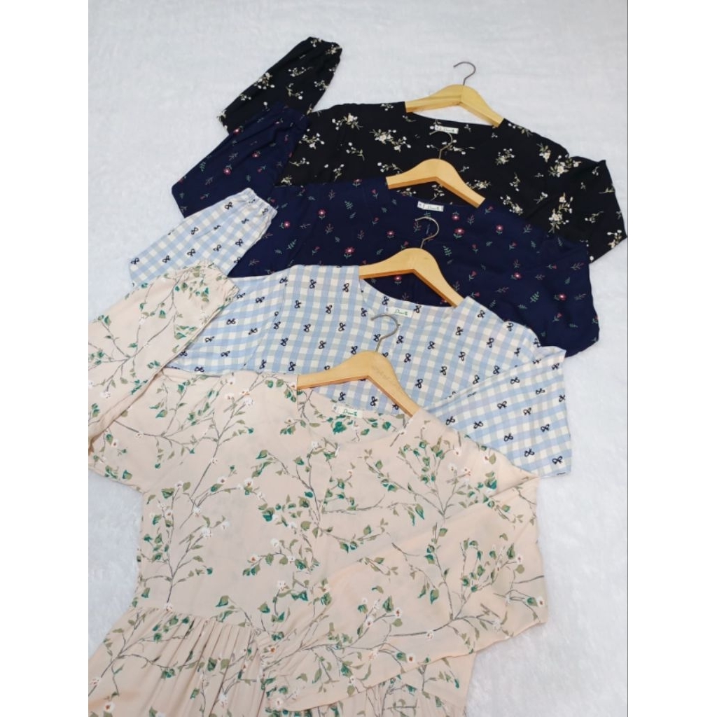 GAMIS RAYON MOTIF PREMIUM, GAMIS RAYON VISCOSE, GAMIS SUSUN REMPEL 2