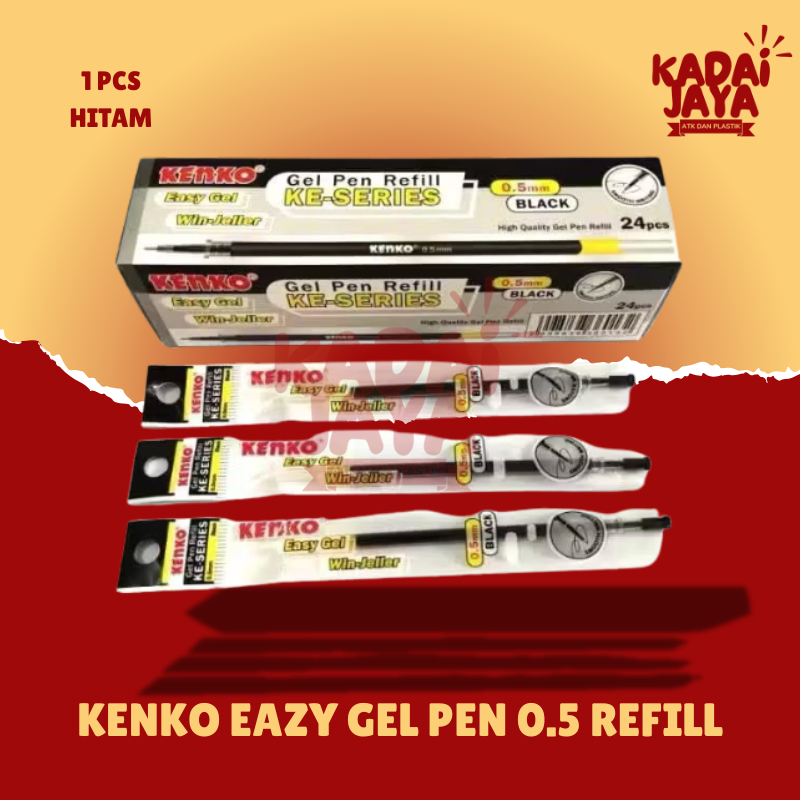 

Kenko Gel Pen Refill Easy Gel - KE Series 0,5 mm (Hitam)