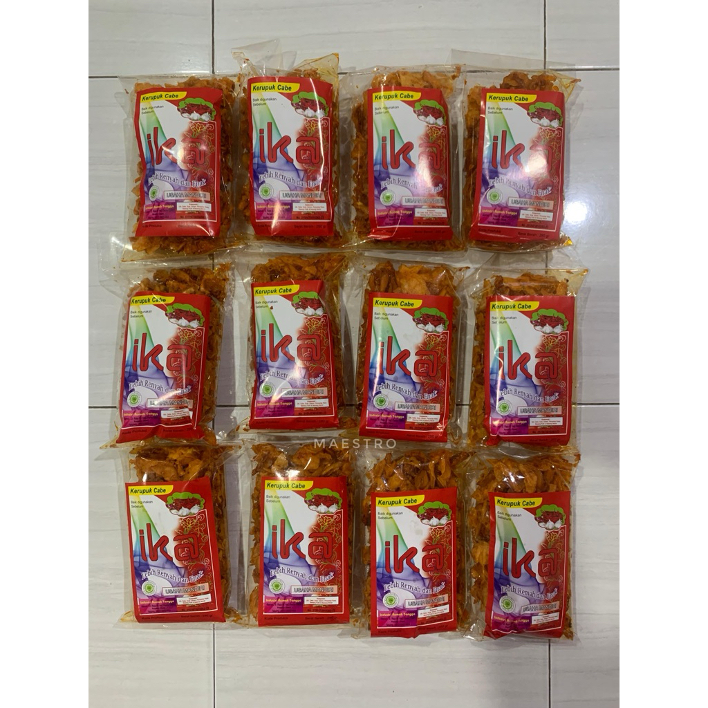 

Kerupuk cabe ika dumaii original best seller