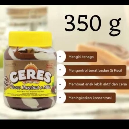 

Ceres spread choco hazelnut & milk 350gram