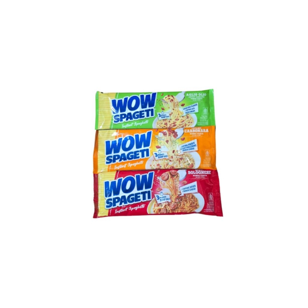 

WOW Spageti Instant 1saset @84g Bolognese /Carbonara /aglio olio