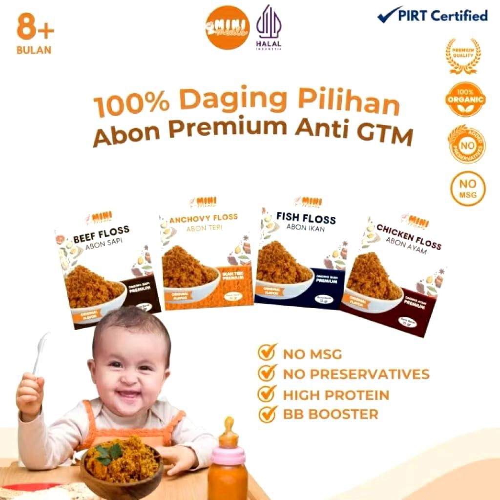 

Abon Mini Meals Premium Abon MPASI Abon Bayi Anak Booster Bayi Anti GTM