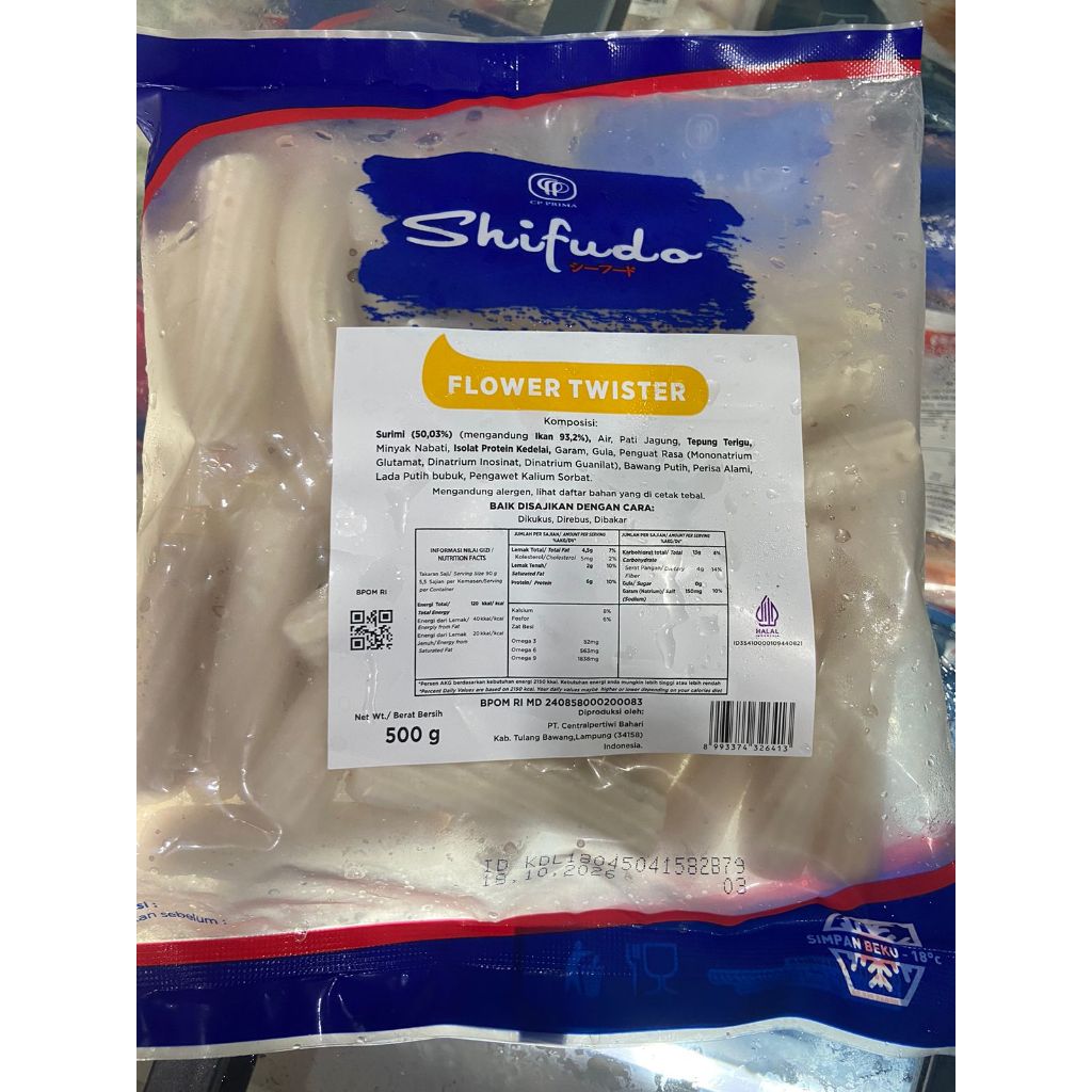 

SHIFUDO FLOWER TWISTER 500GR IKAN OLAHAN COCOK UNTUK STEAMBOAT/SUKI-SUKI