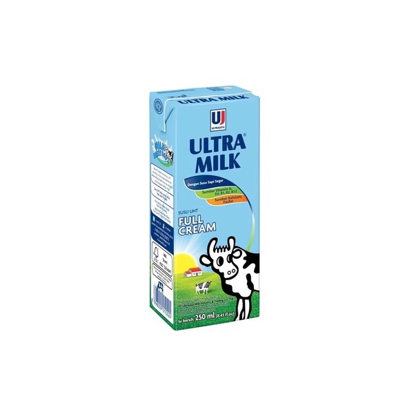 

UHT Ultra Milk Full Cream / Susu Full Cream Ultra - 250 ML