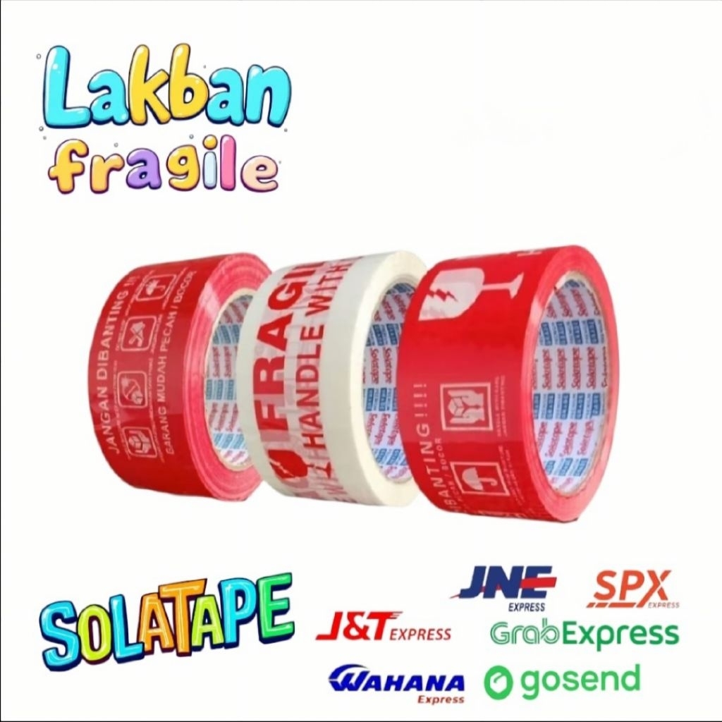 

Lakban Fragile Super Murah | 2inch 45mm X 60yard