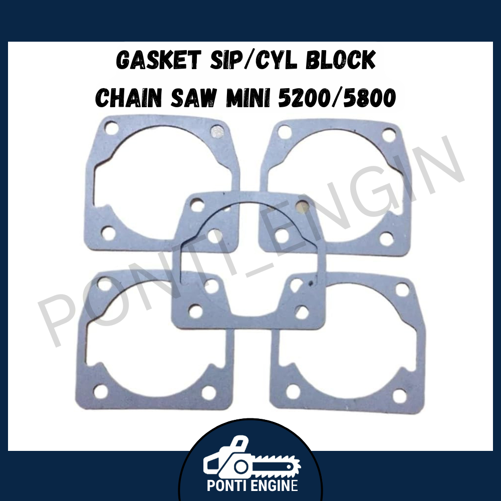 Gasket Sip/Cyl Block Chain Saw Mini 5200/5800 (B3)