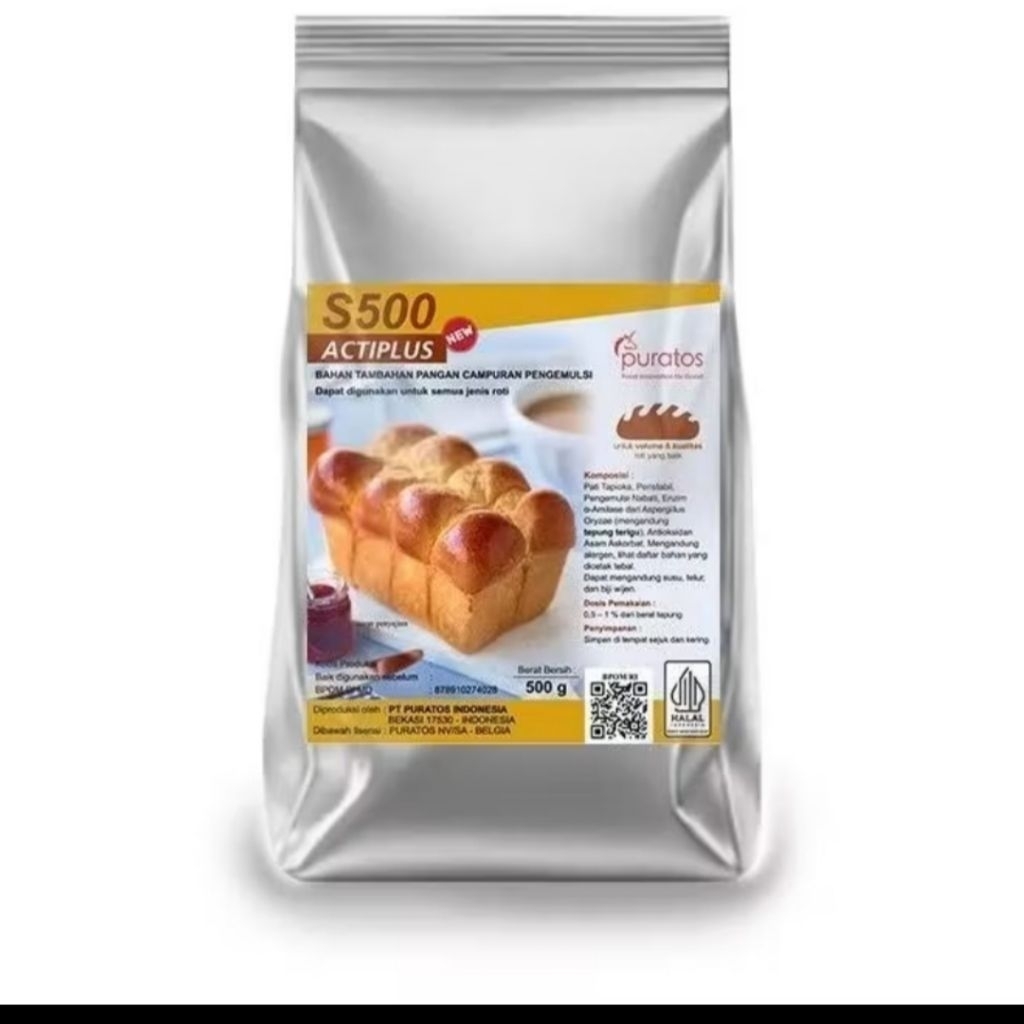 

Puratos s500 pengembang kue 500 gram / s500 Puratos pengempulsi kue 500 gram / Puratos s500 pengembang kue