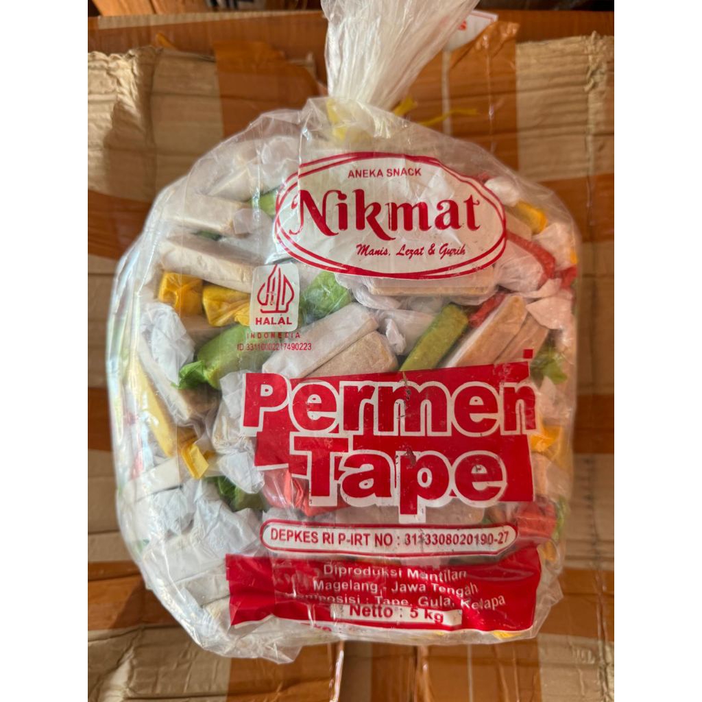 

500gram Permen Tape Nikmat Manis
