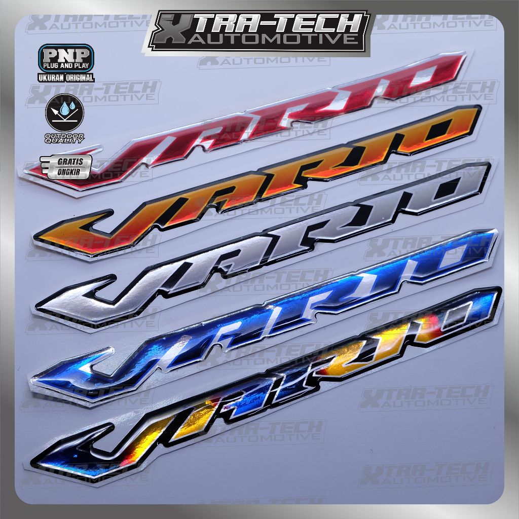 emblem all new vario / emblem vario all new 125 / emblem vario 160 / Emblem timbul vario / emblem va