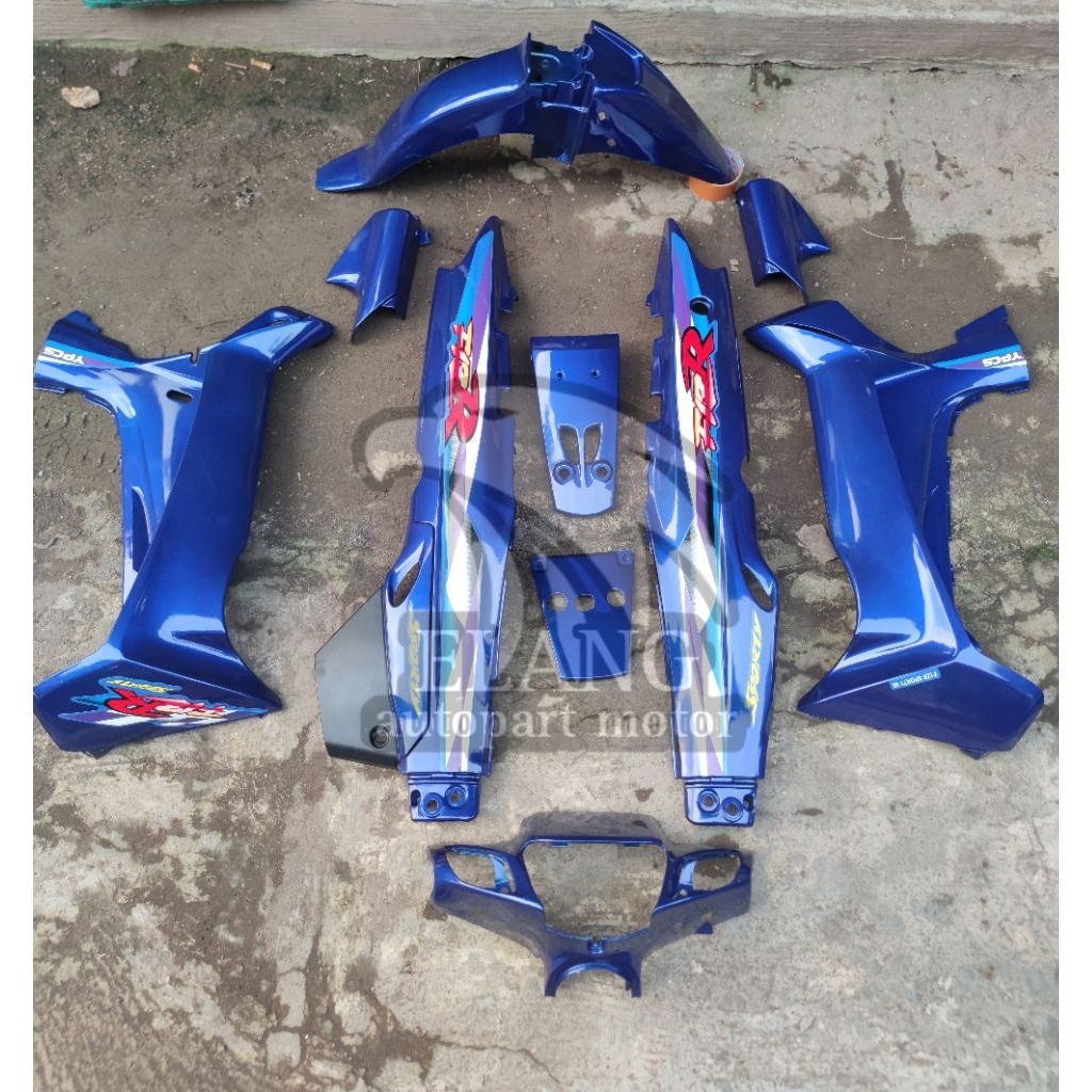 BODYSET FULL HALUS YAMAHA FIZ R 1997 FULL BIRU TUA PLUS SET STRIPING