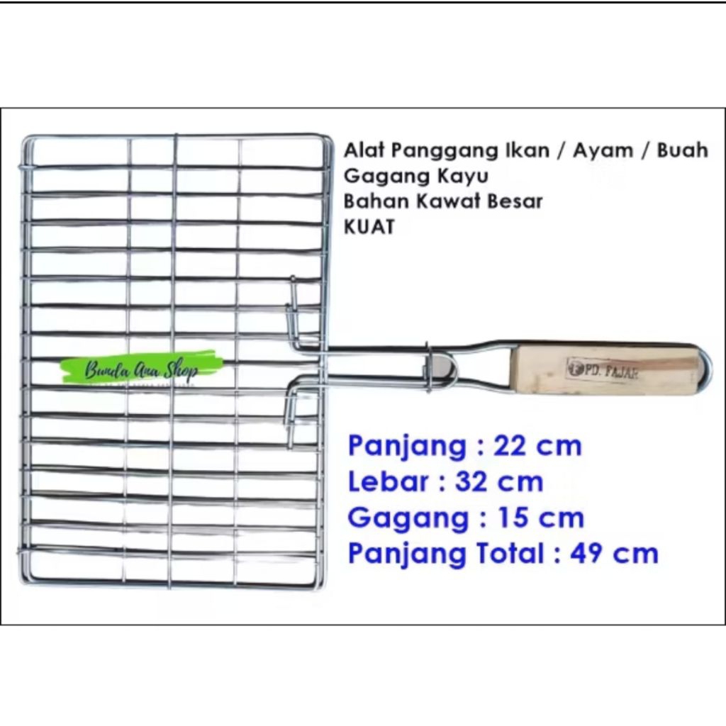 Panggangan Ikan Udang / Jepitan Udang gagang kayu