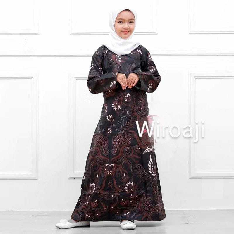 Baju Batik Anak Perempuan Usia 2-12 Tahun - Dress Anak - Gamis Batik Anak