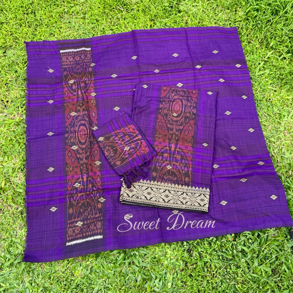 Set Couple Endek Premium Bali | Kamen Saput Selendang Songket Bordir