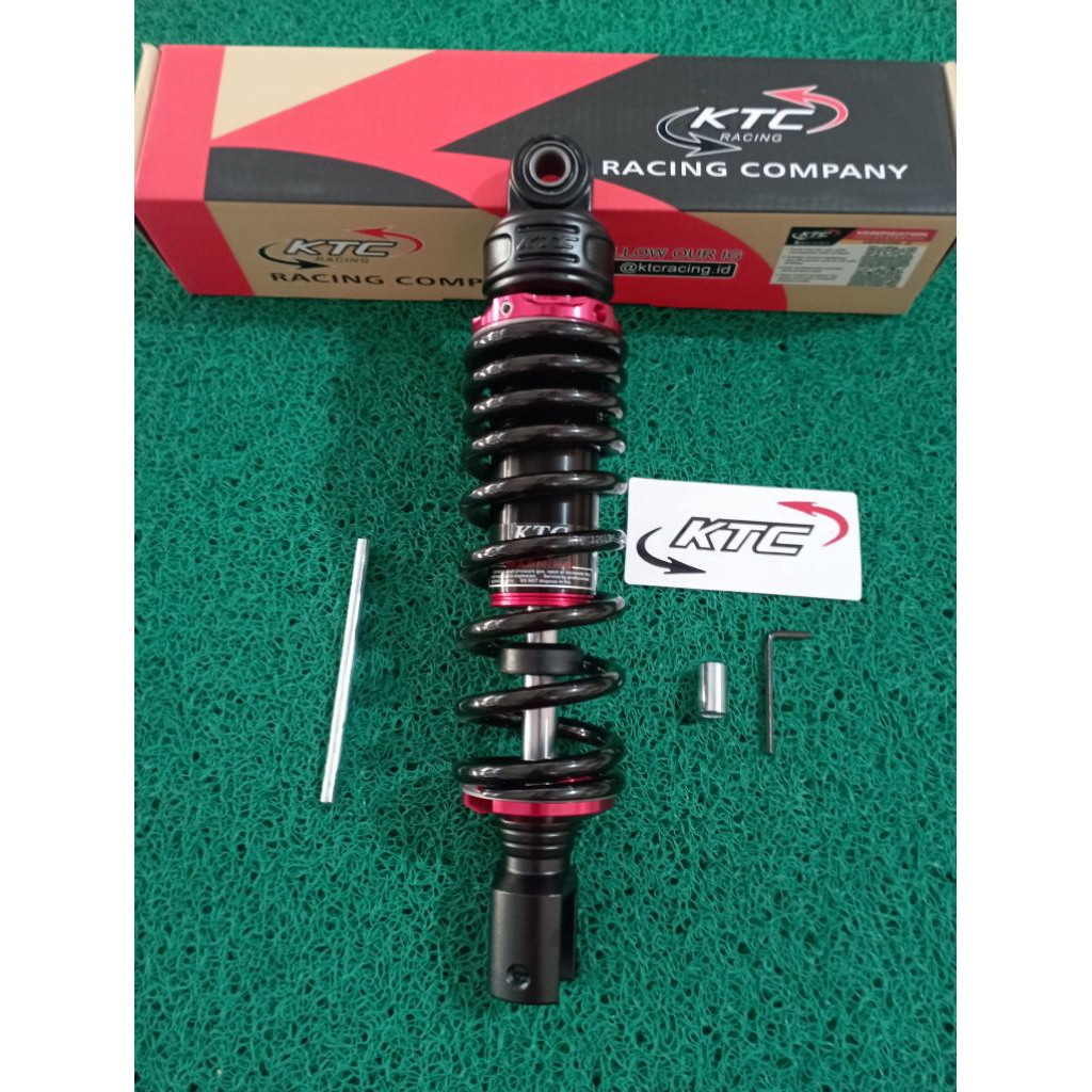 Shock KTC  300MM Mio Beat Karbu Scoopy Karbu Black Red Original Ktc Racing