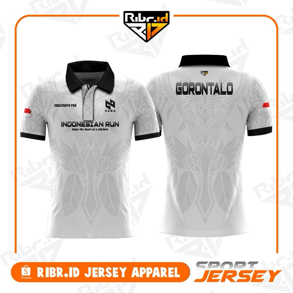 JERSEY INDONESIAN RUN / JERSEY GORONTALO / JERSEY GANA / JERSEY CUSTOM / JERSEY RUNNING / JERSEY PRI