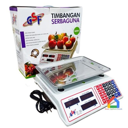 Timbangan Digital 30KG GSF G-4530 Layar LED Dual Display / TIMBANGAN GSF G4530 Buah Laundry Daging