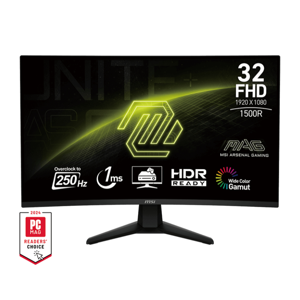 MSI Monitor LED MAG 32C6X Curved 32" 250Hz 1500R Anti Glare / Monitor Curved 32 Inch
