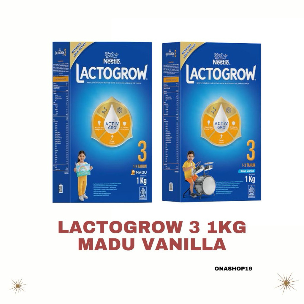 

LAGTOGROW 3+ 1kg MADU VANILA