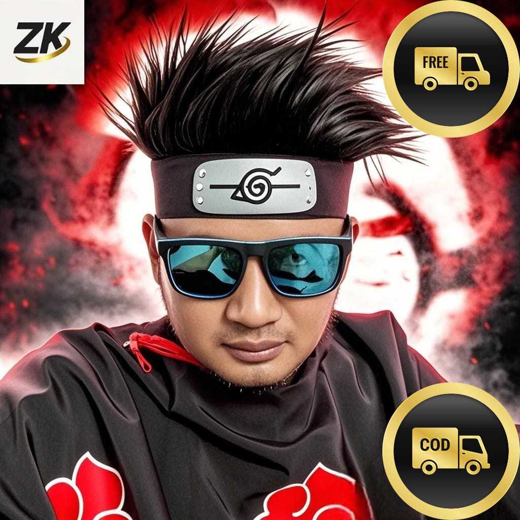 Wig Pria Topi Rambut Palsu Model Naruto Sasuke Original Rambut Cosplay Anime