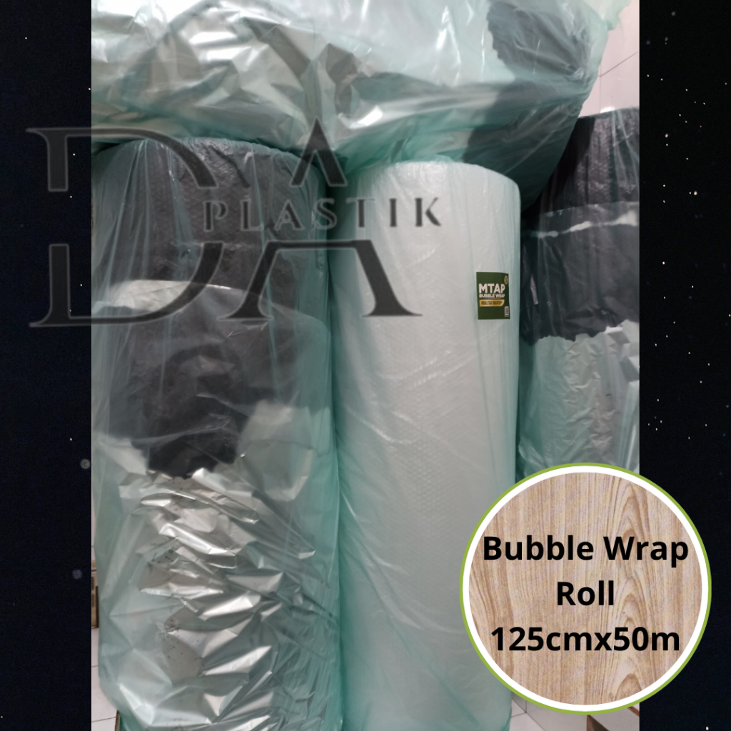 

1ROLL Bubble Wrap Hitam / Putih 1,25x50M