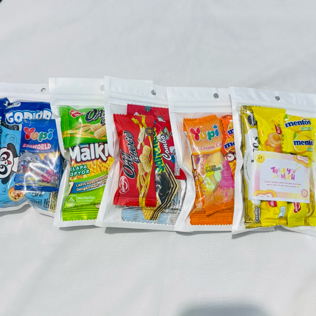 

Bingkisan Snack Murah Ulang Tahun Wisuda lebaran Snack anak