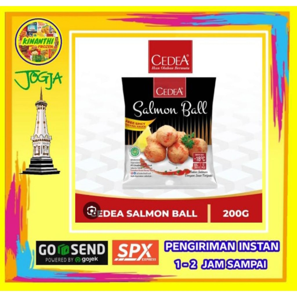 

Cedea Salmon Ball 200 gr,jogja frozen