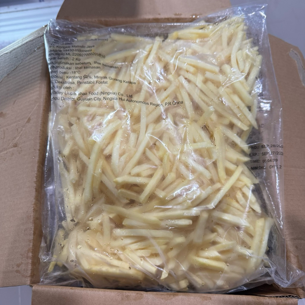 

Kentang goreng Snowvalley shoestring 2kg