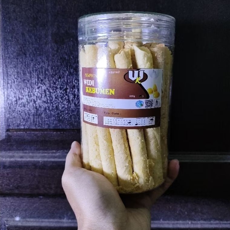 

Cemilan Kue Kering Eggroll Semprong Snack Toples Isi Panjang 210g