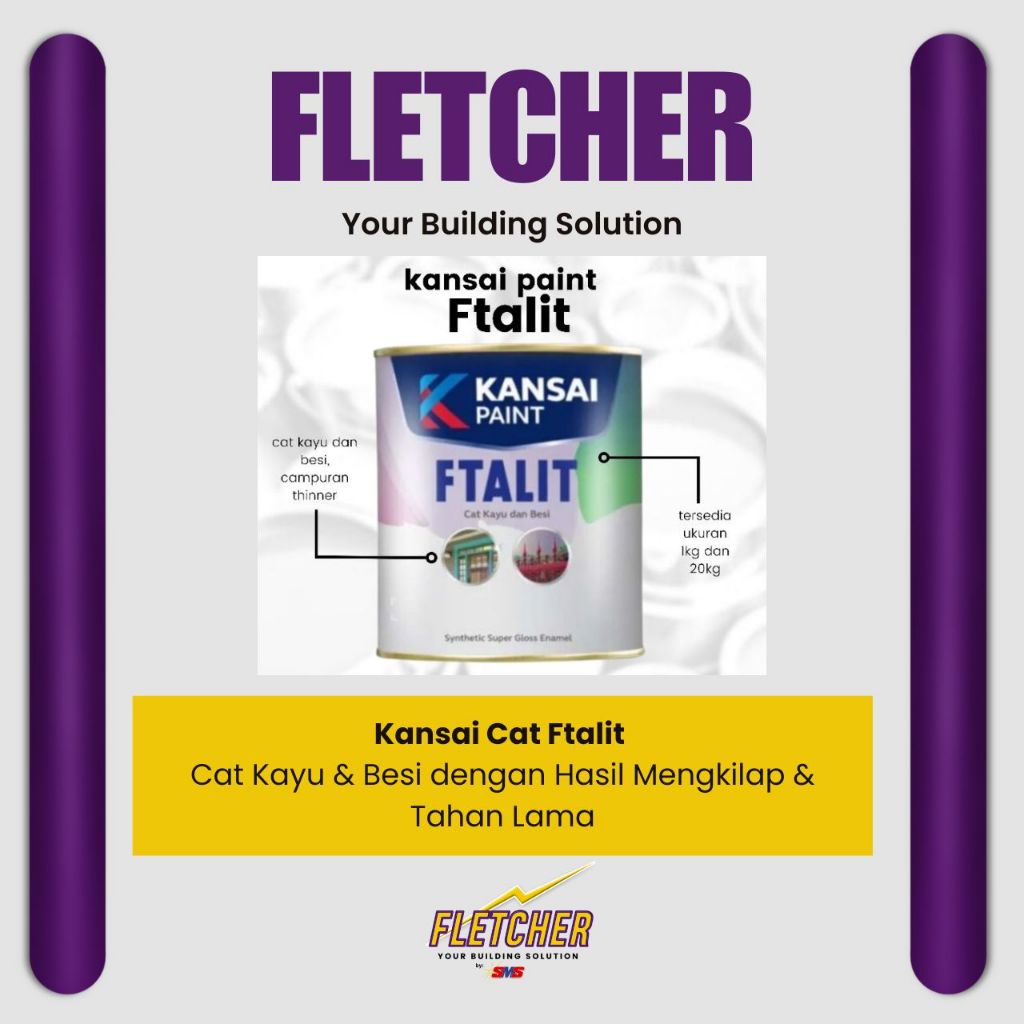 Kansai Cat F - Talit / Kansai Cat Ftalit Cat Kayu & Besi KD 544 - 559 (Doff)