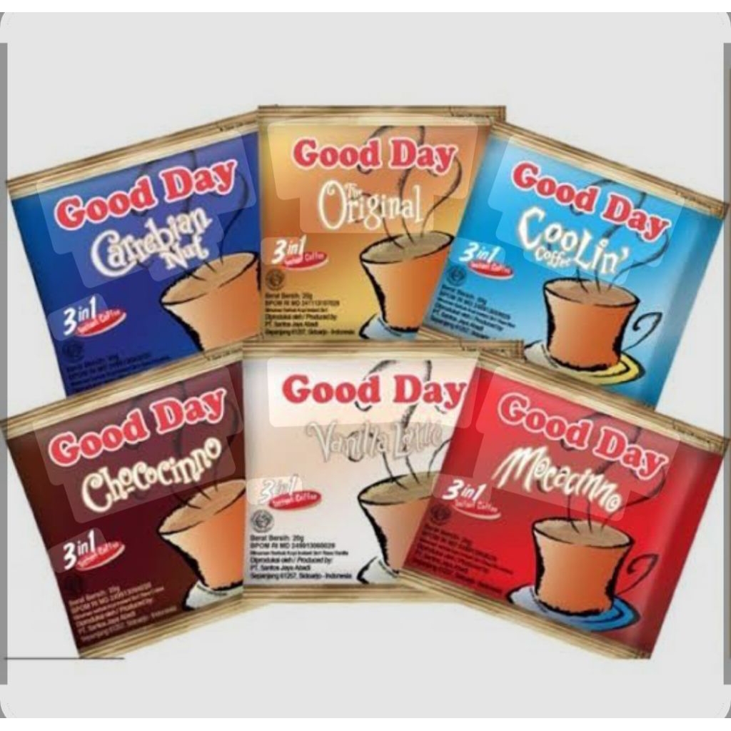 

Kopi good day 20 gr 1 renceng isi 10sachet/goodday kopi kecil renceng isi 10sachet