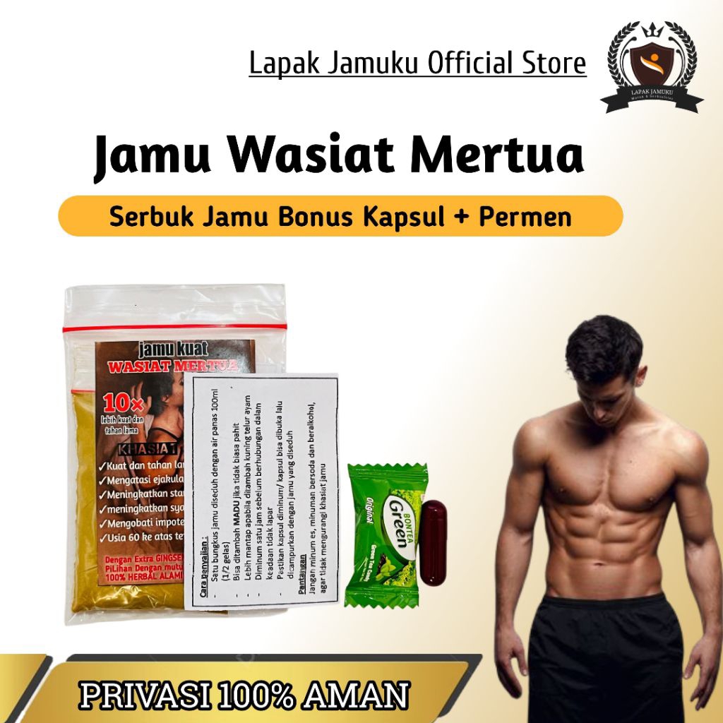 

Jamu Serbuk Wasiat Mertua / Jamu Seduh Herbal Bonus kapsul + Permen