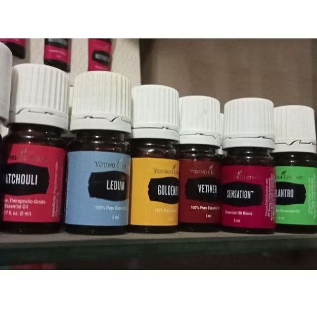 oil 5ml young living, patchouli, ledum, goldenrood,vetiver, sensation