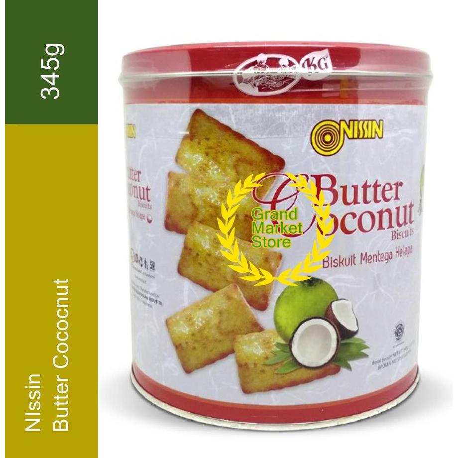 

Nissin Butter Coconut Kaleng - Biskuit Kelapa Nissin Butter Coconut 345 gram Biskuit Mentega Kelapa Murah Promo Banting Harga