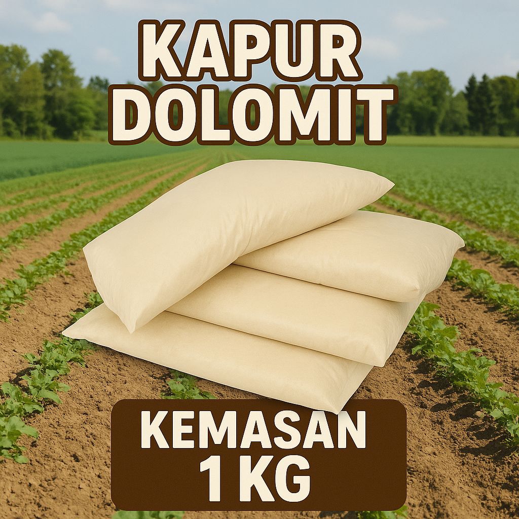 kapur dolomit dolomit pertanian ukuran 1 kg