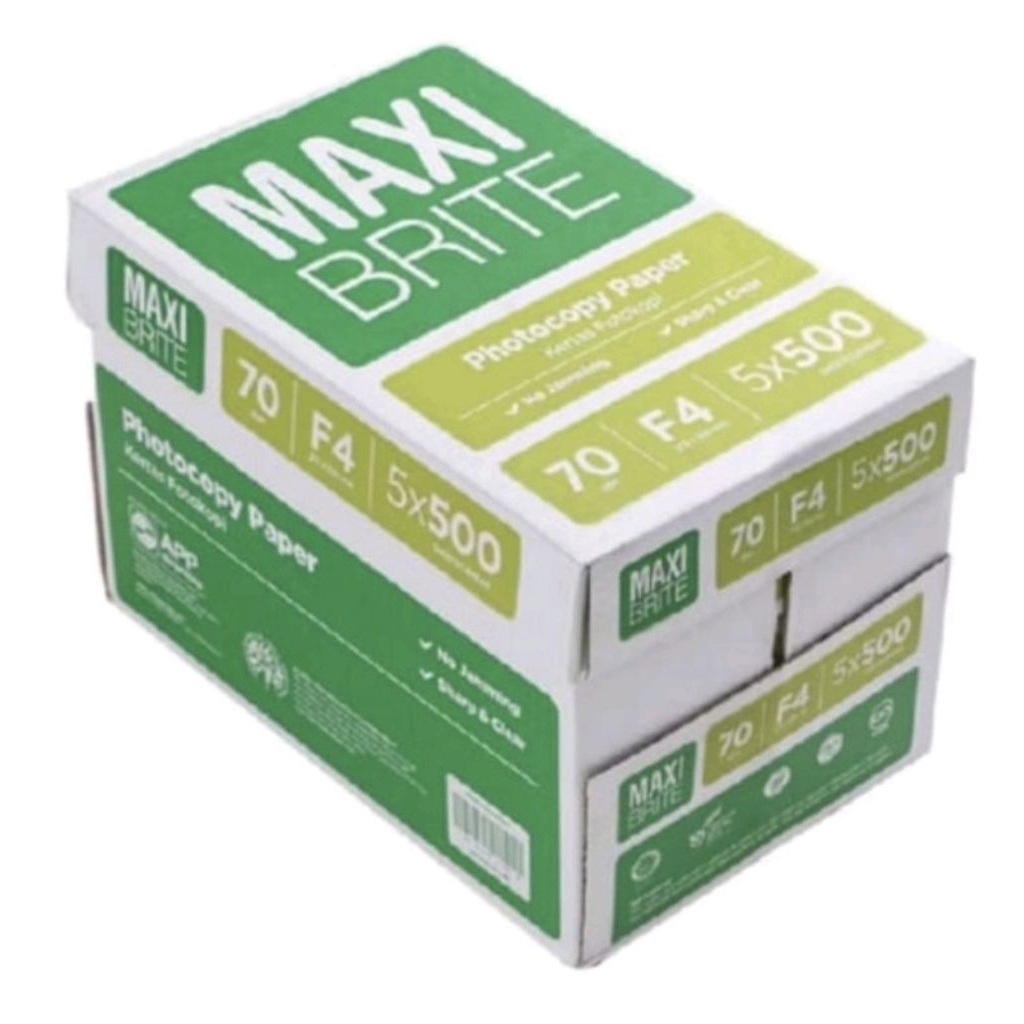 

1 box(5 rim) kertas foto copy F4 maxi 70gr/kertas HVS