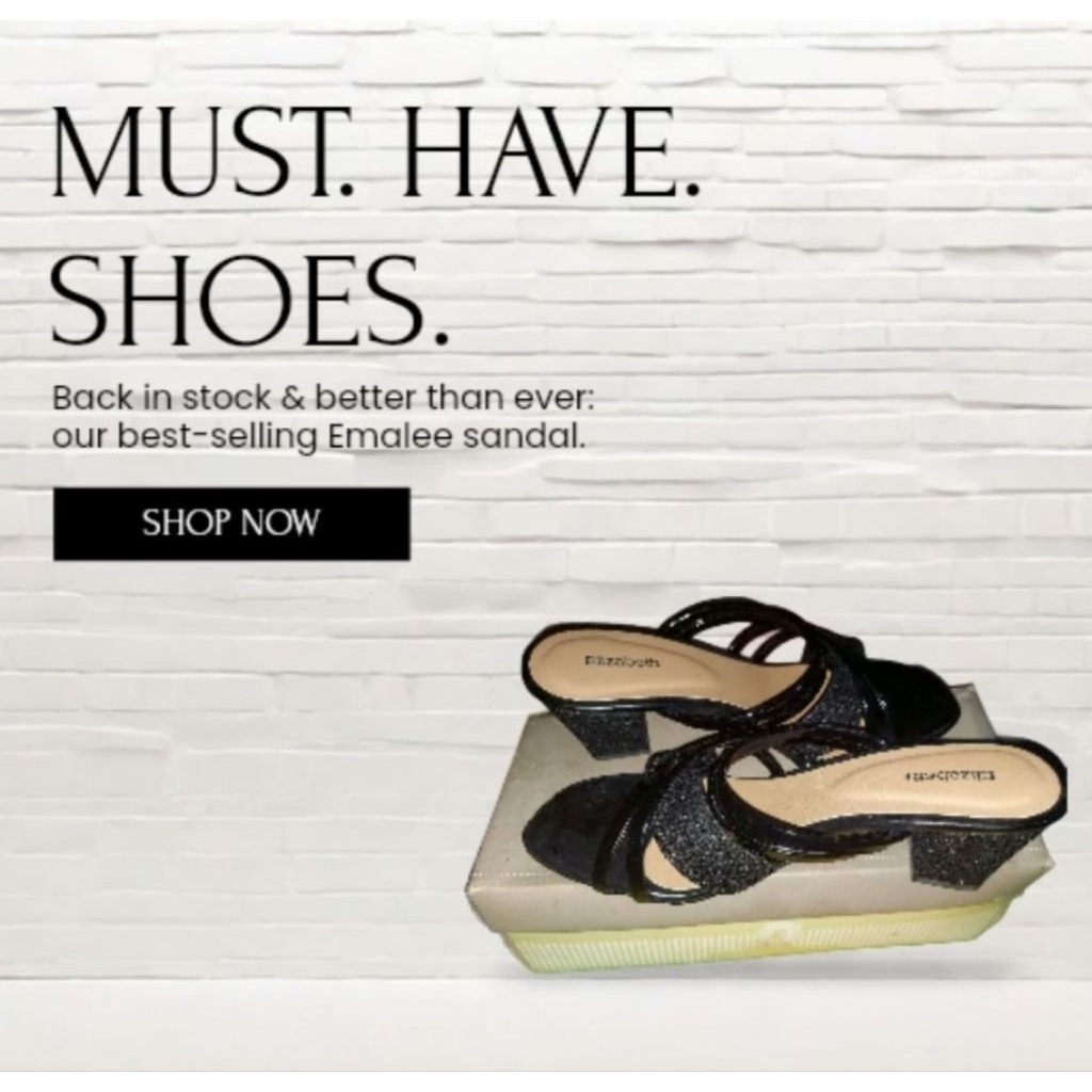 sandal selop preloved Elizabeth