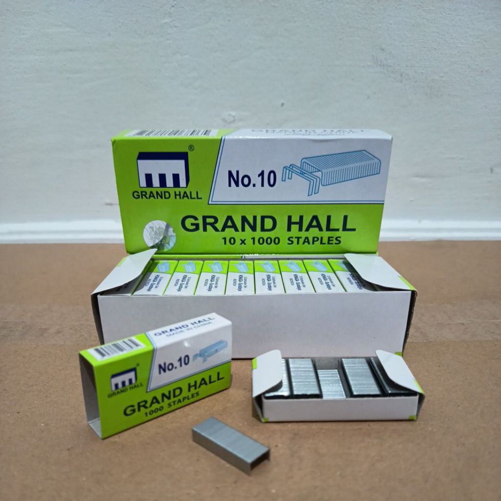 

[ 10 PCS ] ISI STAPLES KECIL NO. 10 MERK GRAND HALL