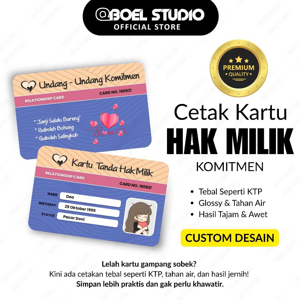 

Cetak Kartu Tanda Hak Milik / Kartu Komitmen