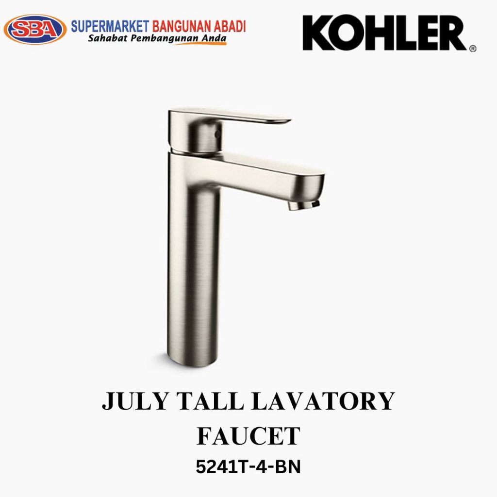 July Tall Kohler | 5241T-4-BN | Kran Wastafel Kohler