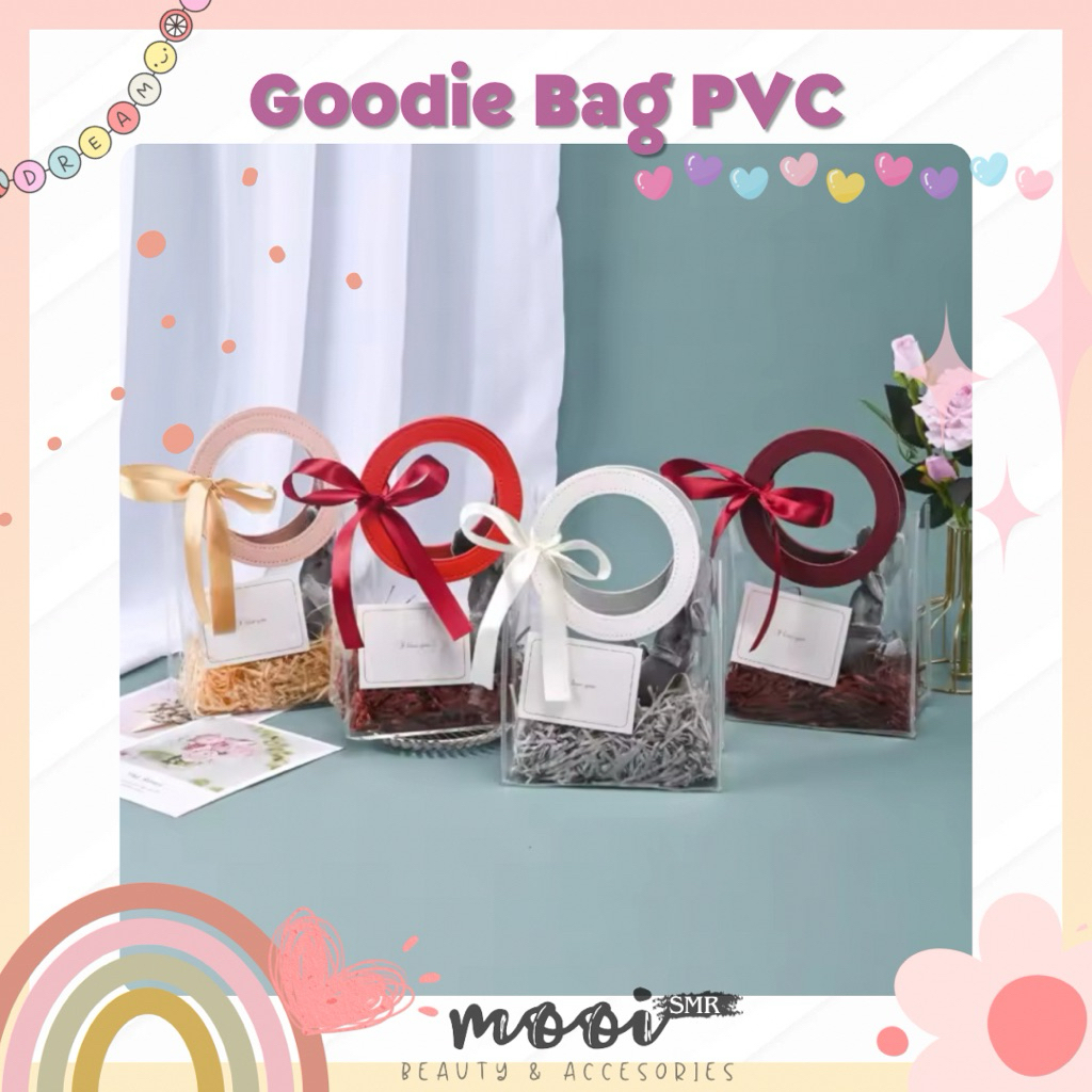 

Tas Mika PVC Bag Transparan | Goodie Bag | Tote Bag | Hampers Souvenir Ulang Tahun