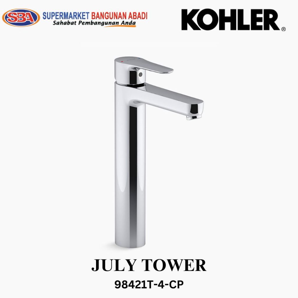 July Tower Kohler | 98421T-4-CP | Kran Wastafel Kohler