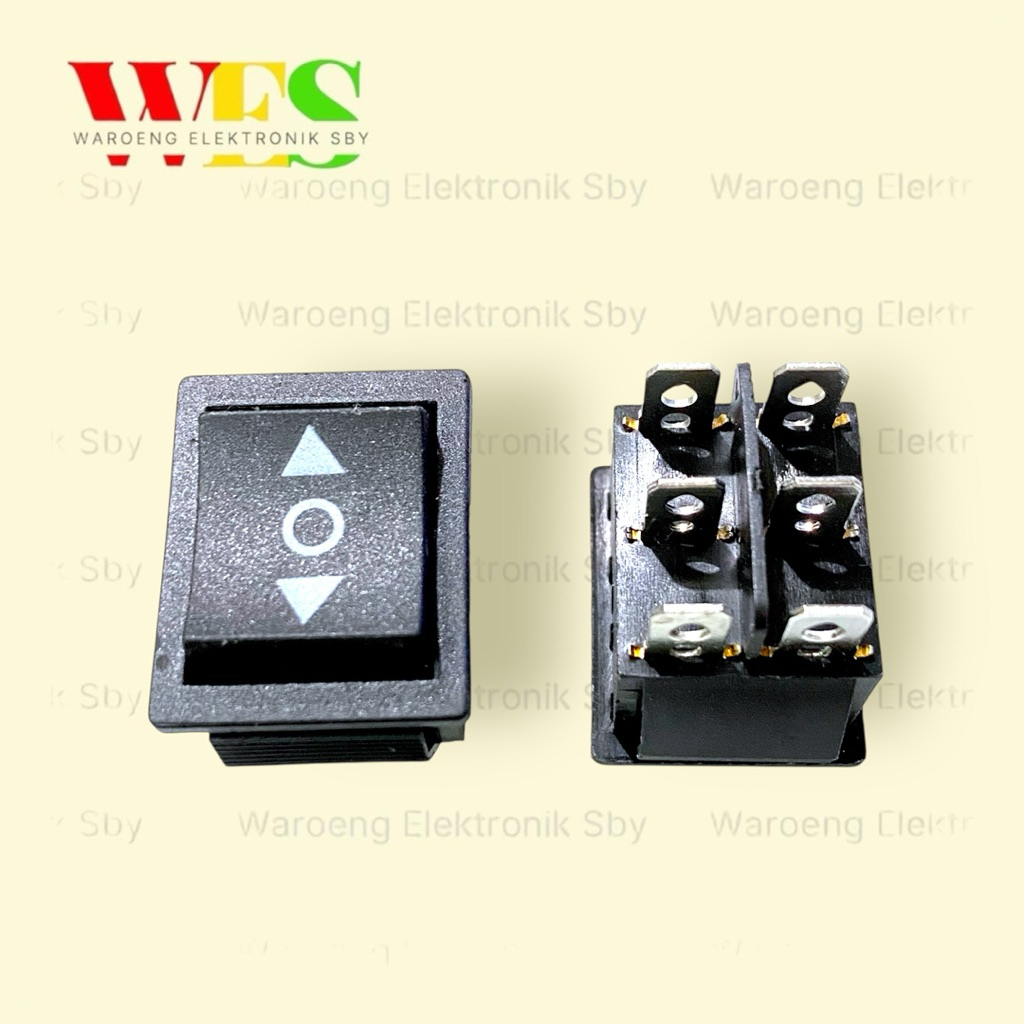 SWITCH MOMENTARY SAKLAR MAJU MUNDUR 6PIN