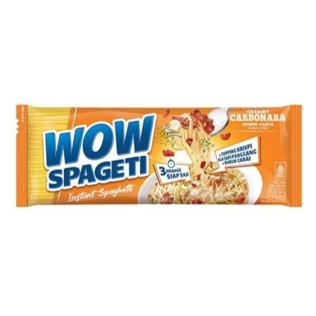 

[5 PCS] WOW SPAGETI CREAMY CARBONARA ISI 5 PCS
