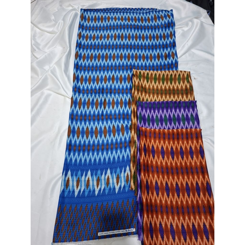 Bahan Kain Batik Semi Sutra Polyster Halus Bakal Kain Batik Semi Sutera Foil Meteran Bakal Bahan Bat