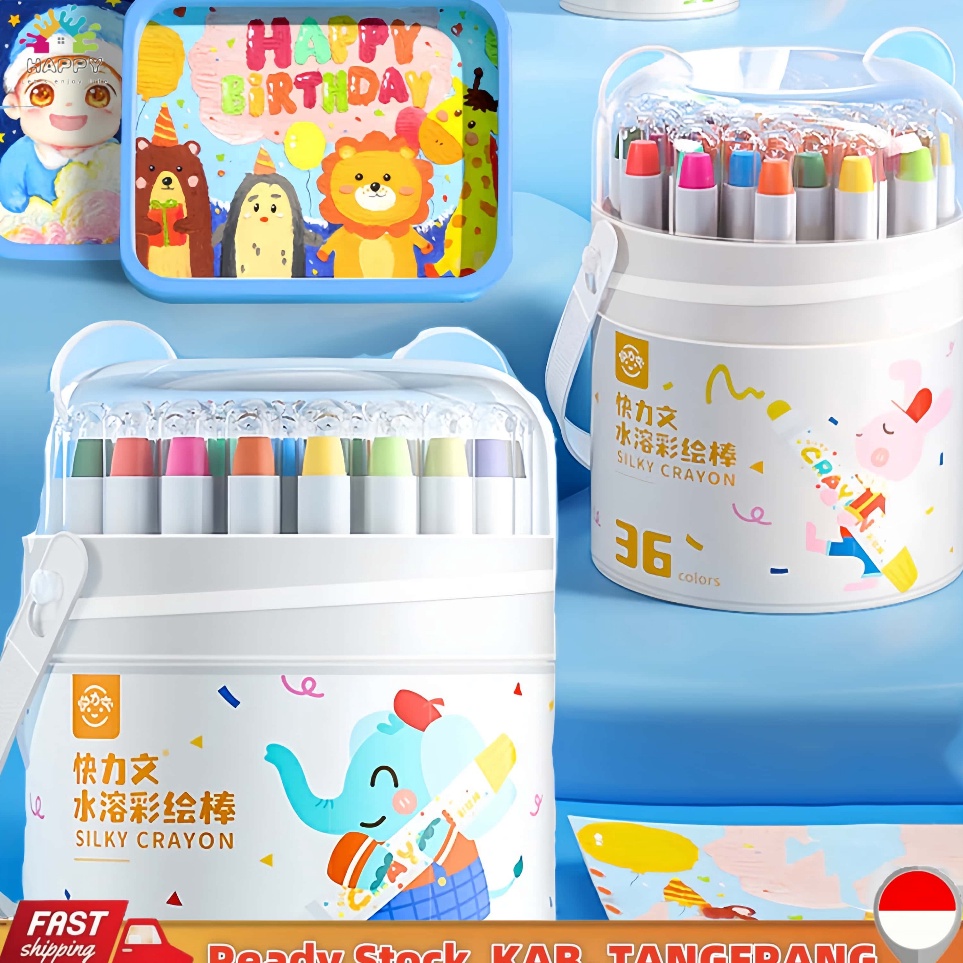 

KODE H58N Crayon Putar Washable 243648 Color Crayon For Kids Tidak Beracun yang Dapat Dicuci Seni Gambar Pastel Minyak Crayon Tidak Kotor Ditangan Washable Non Toxic Krayon Anakanak