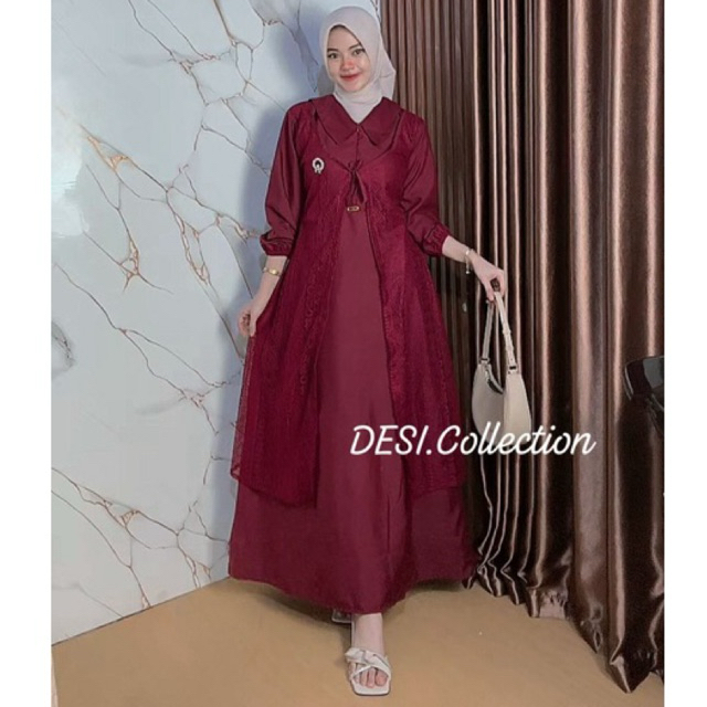 DEINA GAMIS KEKINIAN KOMBINASAI BROKAT MALIKA