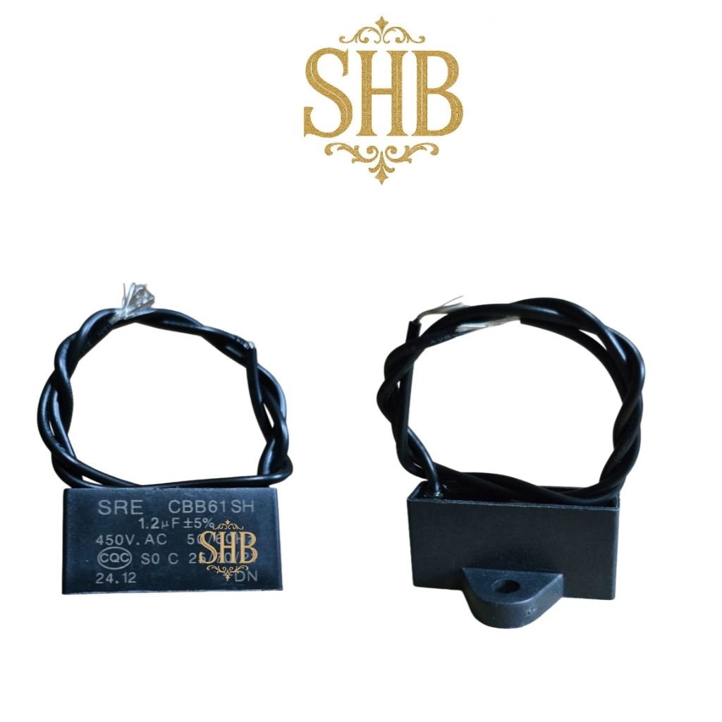 Kapasitor kipas angin 1,2 uf kabel 2 - Capasitor kipas angin 1,2 mikro untuk model berdiri, duduk, g